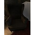fluwelen stretch wingback stoel hoes vleugel stoel kussenovertrekken spandex stof wingback fauteuil hoezen met elastische bodem voor woonkamer slaapkamer decor