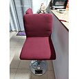 2 pezzi coprisgabello da bar elasticizzato coprisgabello da bar coprisedia sgabello da bar girevole quadrato coprisedia rosso bordeaux per sala da pranzo coprisedile da bar protezioni antiscivolo con