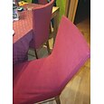 Stretch-Barhockerbezug, Thekenhocker, Kneipenstuhl-Schonbezug, Burgunderrot/Schwarz, für Esszimmer, Café, Barhocker-Schonbezug, abnehmbarer Möbelstuhl-Sitzbezug, Jacquard-Stoff mit elastischem Boden
