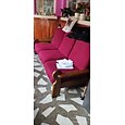 stretch soffa sittdyna överdrag täcka elastisk soffa fåtölj loveseat 4 eller 3 sits grå enkel solid mjuk tålig tvättbar