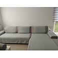 Sofabezug, Schonbezug, Jacquard, elastisch, Sofagarnitur, Sessel, Zweisitzer, 4- oder 4- oder 3-Sitzer, L-Form, Burgunderrot, Weiß, Grau, Schwarz, einfarbig, weich, strapazierfähig, waschbar