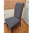 housses de chaise de salle à manger, housse de chaise extensible bordeaux rouge noir vert spandex jacquard housse de protection de chaise à dossier haut housse de siège avec bande élastique pour