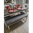 housse de banc extensible housse de siège élastique canapé velours, blanc gris noir, meuble pour salon cuisine extérieur, uni, solide, doux durable lavable
