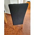 housses de chaise de salle à manger, housse de chaise extensible bordeaux rouge noir vert spandex jacquard housse de protection de chaise à dossier haut housse de siège avec bande élastique pour
