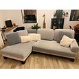 Stretch canapé siège housse de coussin housse élastique canapé sectionnel fauteuil causeuse 4 ou 3 places l forme solide doux durable lavable