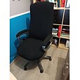 Funda para silla de oficina para computadora, silla para juegos, silla elástica, funda protectora para muebles lavable duradera de color sólido liso