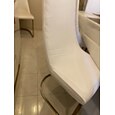Housse de chaise de salle à manger housse de siège de chaise extensible en daim hydrofuge doux couleur unie durable lavable protecteur de meubles pour la fête de la salle à manger