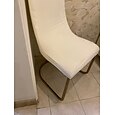 Housse de chaise de salle à manger housse de siège de chaise extensible en daim hydrofuge doux couleur unie durable lavable protecteur de meubles pour la fête de la salle à manger
