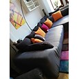 staubdichte, allmächtige Schonbezüge, Stretch-Sofabezug in L-Form, Burgunderrot, superweicher Stoff, Sofabezug mit einem kostenlosen Boster-Case, moderner Sofabezug für das Wohnzimmer, Möbelschutz