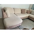 Stretch-Sofa Sitzkissenbezug Schonbezug elastischer Couch-Anreihsessel 2er-Sessel 4- oder 3-Sitzer L-Form solide weich strapazierfähig waschbar