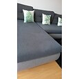 stretch soffa sittdyna överdrag täcka elastisk soffa fåtölj loveseat 4 eller 3 sits grå enkel solid mjuk tålig tvättbar