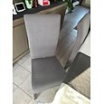 Fundas para sillas de comedor, fundas elásticas para sillas de color burdeos, rojo, negro y verde, spandex, jacquard, fundas protectoras para sillas de respaldo alto, fundas de asiento con banda