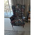 housse de chaise à oreilles spandex tissu housses de canapé fauteuil à oreilles avec un siège housse de coussin motif floral protecteur de meubles pour le salon