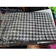 1pc opbergtas voor kleding, opvouwbare stoffen opbergtas met pied-de-poule-patroon, waterdichte, vochtbestendige katoenen quilt-opbergtas met grote capaciteit, huisorganisatie en opslag