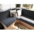 stretch soffa sittdyna överdrag täcka elastisk soffa fåtölj loveseat 4 eller 3 sits grå enkel solid mjuk tålig tvättbar
