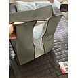 1 grote opbergtas voor kleding onder het bed met verstevigde handgreep, opbergvakken voor beddengoed, dekbedden, kleding, kast, transparant venster, stevige ritsen