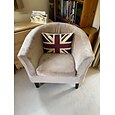 Fundas de terciopelo para sillón club, funda de sillón elástica suave de color burdeos y rojo para sala de estar y dormitorio, protector de sillón lavable y extraíble, protector de muebles para