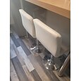 2 Stück Stretch-Barhocker-Bezüge, Pub-Thekenhocker, Stuhlhussen, quadratisch, drehbar, Barhocker, burgunderrot, Stuhlhussen für Esszimmer, Café, Sitzbezüge, rutschfest, mit elastischer Unterseite