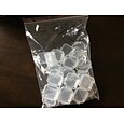 Caixa de recipientes de armazenamento de plástico transparente mini quadrado 20 peças com tampas para itens pequenos resina epóxi