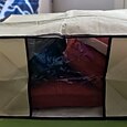 1 bolsa de almacenamiento grande organizadora de ropa debajo de la cama con asa reforzada, contenedores de almacenamiento para ropa de cama, edredones, ropa, armario, ventana transparente, cremalleras resistentes