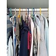 100 peças de ganchos conectores para cabides economizadores de espaço, ganchos mágicos para cabides, ganchos de conexão em cascata resistentes, clipes extensores para cabides de roupas para armário organizador