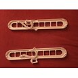 2 stks kleding kleerhanger organisator multi-poort ondersteuning droogrekken plastic sjaal cabide opbergrek hangers