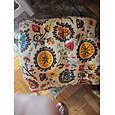 Almofada de chão boho, almofadas de assento de chão quadrado tatami grande almofada de meditação para adultos, almofadas quadradas para sala de estar de ioga decoração de casa, espuma de memória