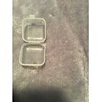 Caixa de recipientes de armazenamento de plástico transparente mini quadrado 20 peças com tampas para itens pequenos resina epóxi