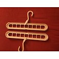 2 stks kleding kleerhanger organisator multi-poort ondersteuning droogrekken plastic sjaal cabide opbergrek hangers