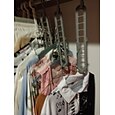 2 stks kleding kleerhanger organisator multi-poort ondersteuning droogrekken plastic sjaal cabide opbergrek hangers