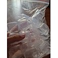 Caixa de recipientes de armazenamento de plástico transparente mini quadrado 20 peças com tampas para itens pequenos resina epóxi