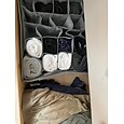 30 gitter sammenfoldelig undertøjsopbevaringsboks, ikke-vævet stof med flere celler strømper, organisering af bh-skuffe
