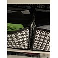 caixa de armazenamento de roupas houndstooth, armazenamento de calças, armazenamento de guarda-roupa doméstico, caixa de armazenamento de meias de gaveta de compartimento