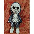 coola skelettfigurer, halloween skalle staty skelett docka harts hantverk ornament, mode mini coola skelett figurer dekor skelett man harts staty docka för hemmakontor skrivbord dekoration
