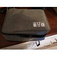 elektronik organizer, rejse universal kabel organizer taske, vandtæt elektronisk tilbehør opbevaring etui, oplader, telefon, usb, sd kort, harddiske, power bank, ledninger 9,45*7,09*3,94 tommer