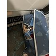Organisateur de sac de rangement pour vêtements de grande capacité avec poignée renforcée, adapté aux couvertures, literie, pliable avec fermeture à glissière robuste, fenêtre transparente