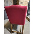 Stretch-Barhockerbezug, Thekenhocker, Kneipenstuhl-Schonbezug, Burgunderrot/Schwarz, für Esszimmer, Café, Barhocker-Schonbezug, abnehmbarer Möbelstuhl-Sitzbezug, Jacquard-Stoff mit elastischem Boden