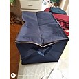 1 peça grande bolsa organizadora para roupas embaixo da cama com alça reforçada, recipientes para guardar roupas de cama, edredons, roupas, armário, janela transparente, zíperes resistentes