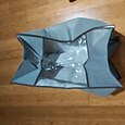 1 grote opbergtas voor kleding onder het bed met verstevigde handgreep, opbergvakken voor beddengoed, dekbedden, kleding, kast, transparant venster, stevige ritsen
