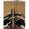 2 stks kleding kleerhanger organisator multi-poort ondersteuning droogrekken plastic sjaal cabide opbergrek hangers