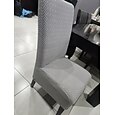 Fundas para sillas de comedor, fundas elásticas para sillas de spandex negro verde jacquard burdeos rojo respaldo alto fundas protectoras para sillas con banda elástica para comedor, boda, ceremonia,