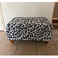 fodera per pouf elasticizzato con stampa floreale spandex rettangolari elastici elasticizzati coprioggetti pieghevoli poggiapiedi removibili per proteggere le fodere dei poggiapiedi