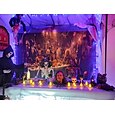 Halloween Dekorationen Wandkunst große Wandteppiche Wandbild Foto Hintergrund Decke Vorhänge Schlafzimmer Wohnzimmer Dekoration Horror Kürbis Monster Friedhof Spukhaus