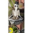 20個のミニスカル、ハロウィーンの小さなスケルトンヘッド植木鉢の装飾、リアルなスカルクラフト、庭の装飾、盆栽、中庭の装飾