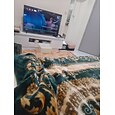 1 قطعة صندوق تخزين الملابس واللحاف ، صندوق تخزين قابل للطي من قماش أكسفورد مع نافذة بصرية ، صندوق تخزين سعة كبيرة لتخزين المعزي ، الفراش ، البطانية ، اللعب ، الوجبات الخفيفة ، أشتات ، إلخ