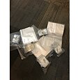 Álbuns de armazenamento de joias transparentes presentes com bolsa zip-lock, anéis de colar reutilizáveis, capa de exibição de brinco portátil