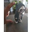 coola skelettfigurer, halloween skalle staty skelett docka harts hantverk ornament, mode mini coola skelett figurer dekor skelett man harts staty docka för hemmakontor skrivbord dekoration