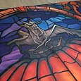 décorations d'Halloween tapisserie jack o lanterne citrouille décor art mural grande tapisserie suspendue décor mural photographie toile de fond couverture rideau maison chambre salon vitrail
