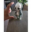coola skelettfigurer, halloween skalle staty skelett docka harts hantverk ornament, mode mini coola skelett figurer dekor skelett man harts staty docka för hemmakontor skrivbord dekoration
