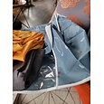grote opbergtas voor kleding met versterkte handgreep, geschikt voor dekens, beddengoed, opvouwbaar met stevige ritssluiting, doorzichtig venster